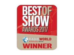 ONEtastic receives the Radio World International “Best of Show Award” at IBC 2017.
